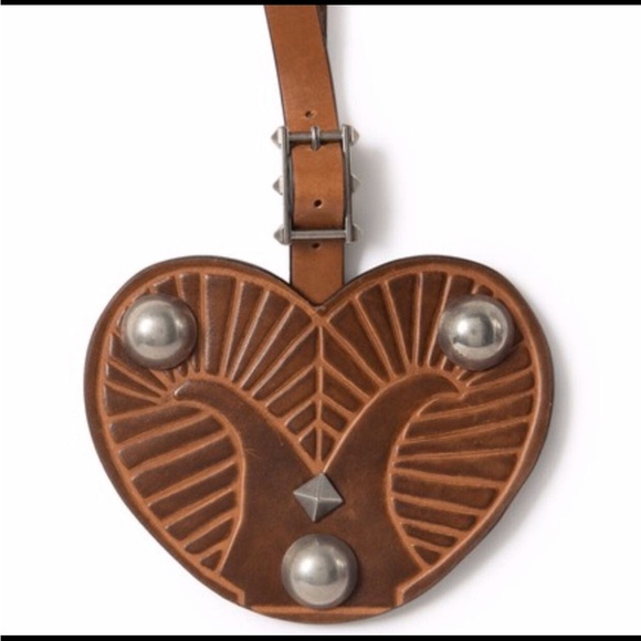 Valentino Accessories - Valentino Leather Heart Bag Charm/Key Charm